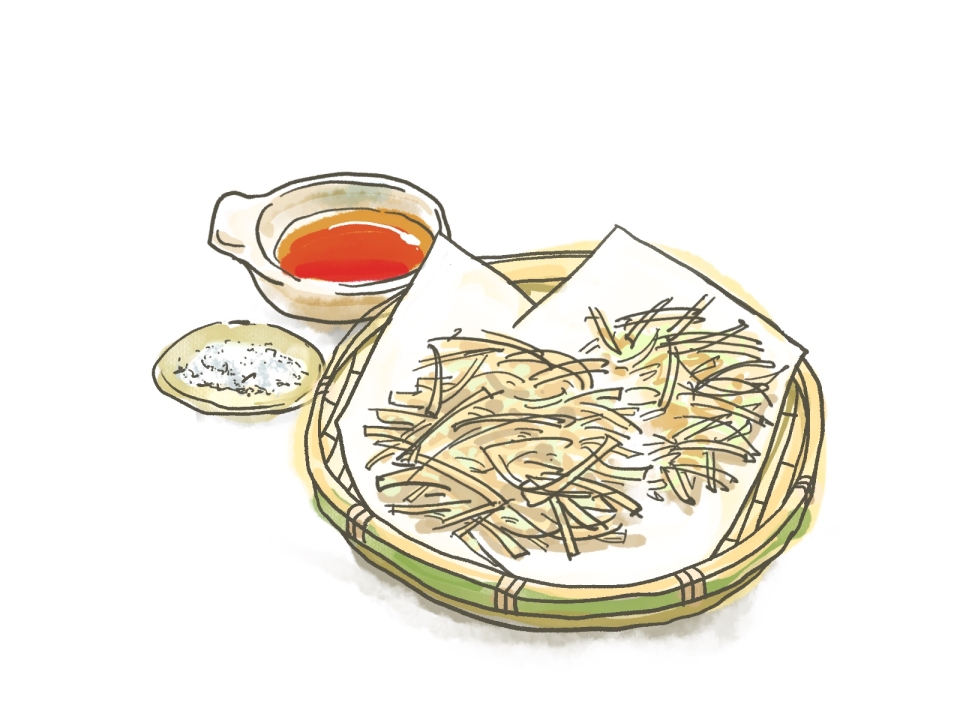 生姜のかき揚げイラスト 生姜のかき揚げイラスト